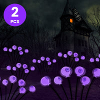 2Pcs Spooky Halloween Solar Eyeball Lights – Outdoor Decor