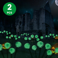 2Pcs Spooky Halloween Solar Eyeball Lights – Outdoor Decor