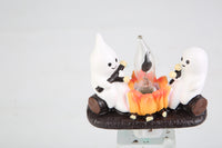 2Pcs Ghost Campfire Flickering Halloween Night Light for Bedroom & Gift