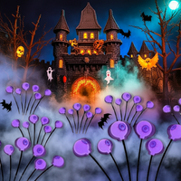 2Pcs Spooky Halloween Solar Eyeball Lights – Outdoor Decor