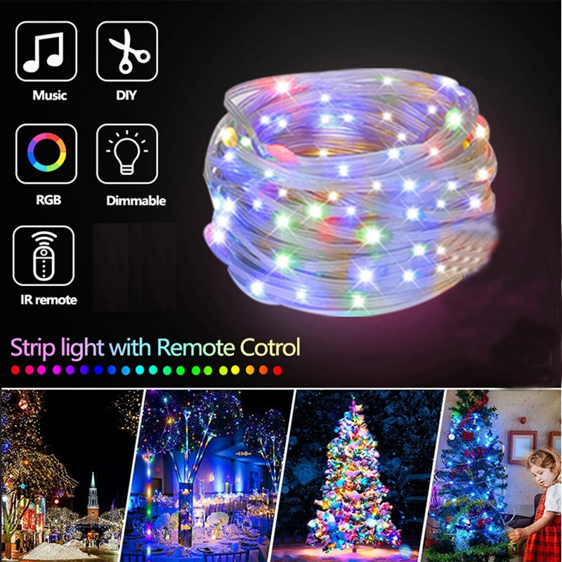 200 LED RGB Outdoor Rope Lights – Remote & Durable