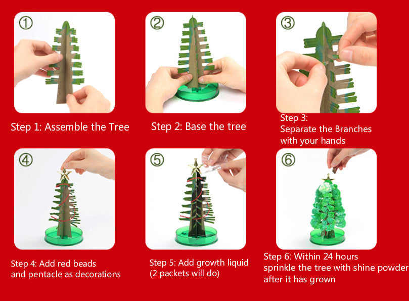 Novelty Magic Growing Christmas Tree Paper Tree/ 新奇魔法種植聖誕紙樹