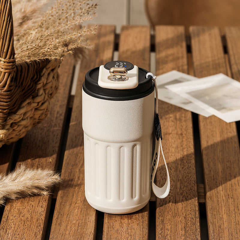 Smart Digital Thermal Bottle 450ml - Insulated Coffee Mug & Water Flask/智慧數位保溫瓶 450ml - 保溫咖啡杯和水瓶.