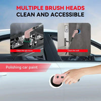 Multipurpose cleaning brush for gas stove cleaning, wall scrubbing, and car paint polishing