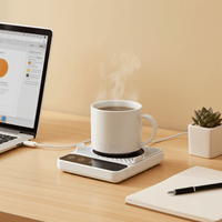 Smart Desktop Mug Warmer 6 Level Temperature Control Cup Heater with Auto Shut Off for Coffee and Tea