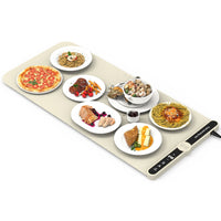 2 Size Optional Silicone Food Warming Mat With 9 Temperature Levels 6Hrs Timer Child Lock Auto Shut Off Roll-Up Electric Warming Tray For Party Buffet Gathering Daily Use 8S Fast And Even Heating