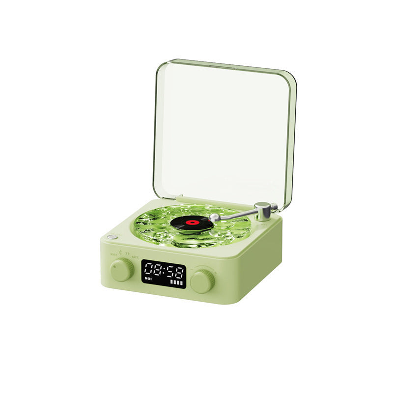 Retro Turntable Speaker – Wireless Bluetooth Vinyl Record Player/復古轉盤音箱 – 無線藍牙黑膠唱片播放器.