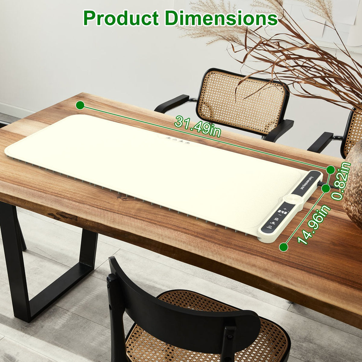 2 Size Optional Silicone Food Warming Mat With 9 Temperature Levels 6Hrs Timer Child Lock Auto Shut Off Roll-Up Electric Warming Tray For Party Buffet Gathering Daily Use 8S Fast And Even Heating