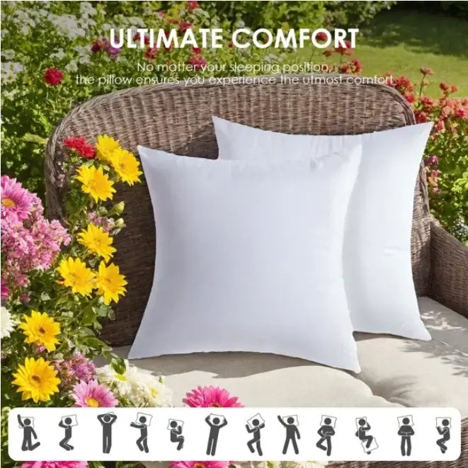 Soft square cushion demonstrating multiple uses at home and on the go